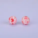 Printed Round Silicone Focal Beads