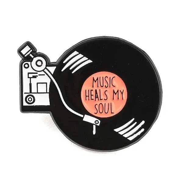 Music Heals My Soul  Enamel Brooches