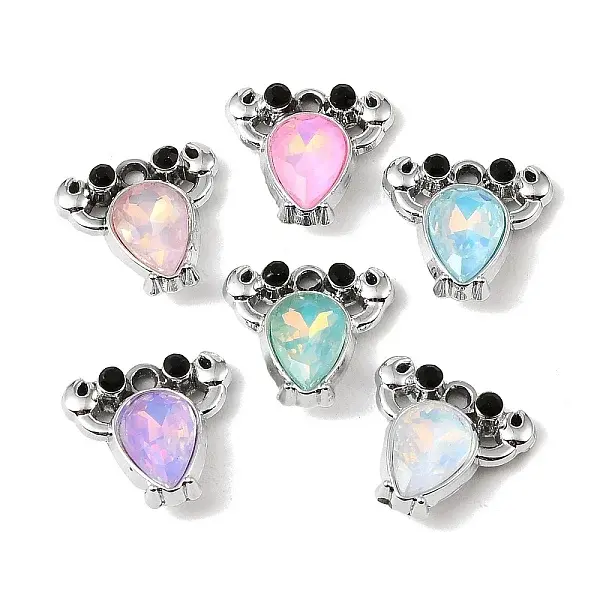 UV Plating Alloy Glass Pendants