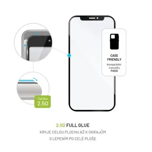 Tvrzené sklo FIXED Full-Cover pro Xiaomi Redmi Note 9 4G, černá