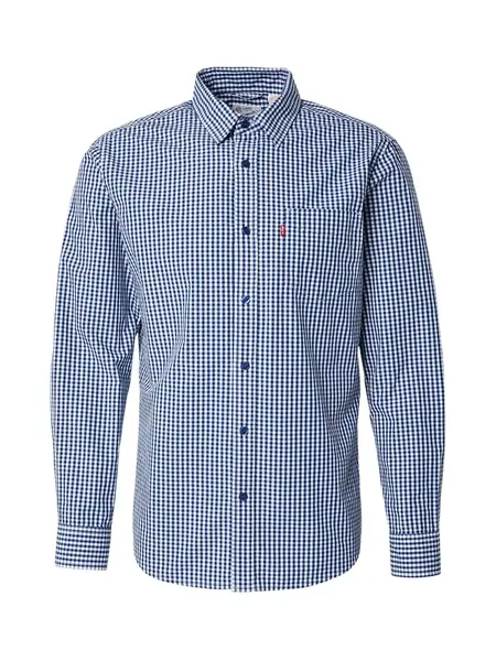 LEVI'S ® Košeľa 'SUNSET'  tmavomodrá / biela