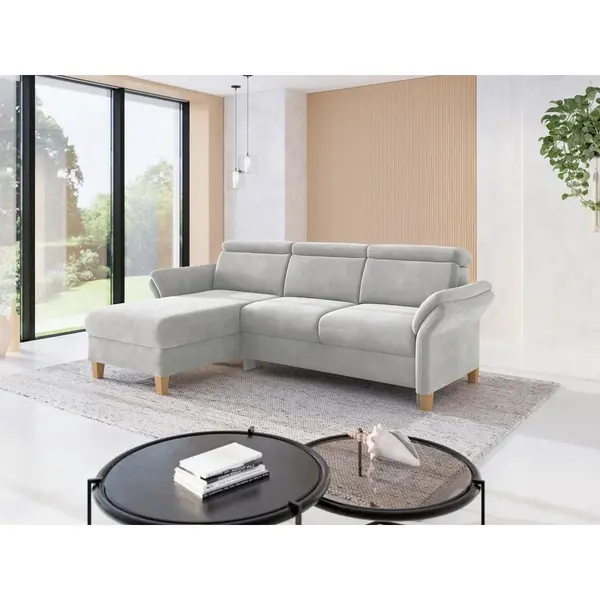 Sit & More ROHOVÁ SEDAČKA, textil, barvy stříbra