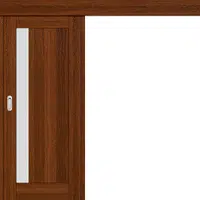 Posuvné dveře na stěnu FRÉZIE 1 - Ořech 3D Greko