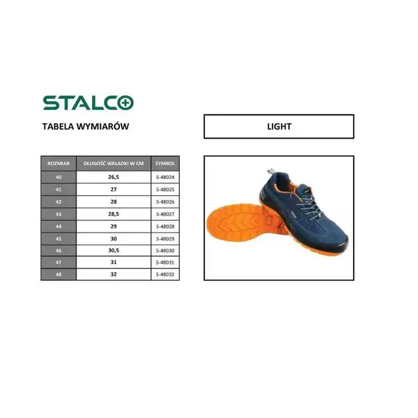 Polobotky pracovní LIGHT, 45, STALCO