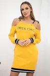 Šaty Tres Chic hořčičné