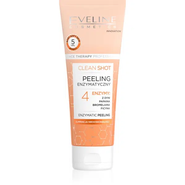 Eveline Cosmetics Clean Shot 4 Enzymes enzymatický peeling proti nedokonalostiam pleti 75 ml