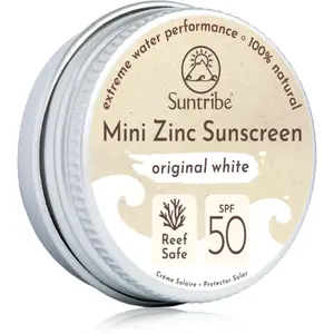 Suntribe Mini Zinc Sunscreen minerálny ochranný krém na tvár a telo SPF 50 Original White 15 g