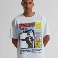 Eazy-E RAP Magazine Oversize tričko bílé