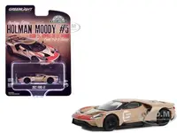 2022 Ford GT Heritage Edition 5 Holman-Moody "1966 24 Hours of Le Mans Ford 1-2-3 Sweep Tribute" Gold Metallic with Red Accents "Hobby Exclusive" Ser