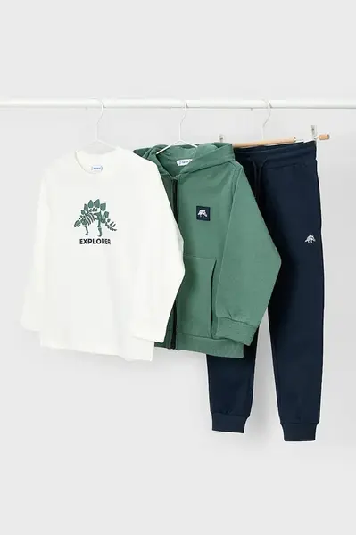 Dětská tepláková souprava Mayoral zelená barva, 4806