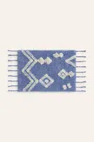 Bavlněný koberec Calma House Alfombra 50 x 35 cm modrá barva