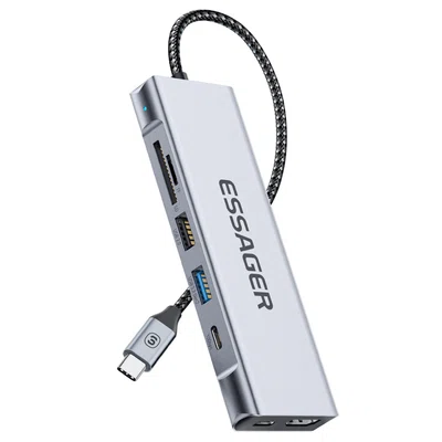ESSAGER 8-in-1 USB Hub for MacBook Pro MacBook Air