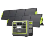 FOSSiBOT F2400 Portable Power Station + 2 x SP200 Solar Panel