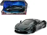 Shaws McLaren 720S RHD (Right Hand Drive) Metallic Gray "Fast &amp; Furious Presents Hobbs &amp; Shaw" (2019) Movie 1/24 Diecast Model Car by Jada