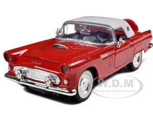 1956 Ford Thunderbird Red 1/24 Diecast Car Model by Motormax