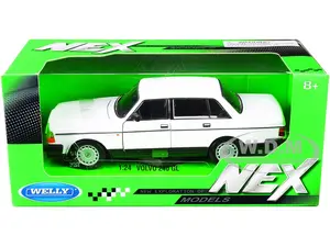 Volvo 240 GL White "NEX Models" 1/24 Diecast Model Car by Welly