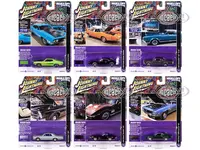 "Muscle Cars USA" 2022 Set B of 6 pieces Release 3 1/64 Diecast Model Cars by Johnny Lightning