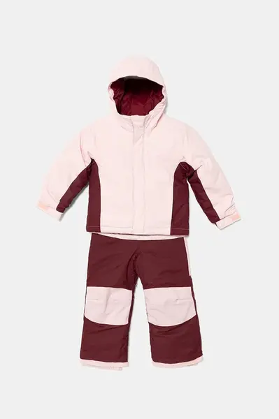 Dětská bunda a overal Columbia Buga růžová barva, 2134061