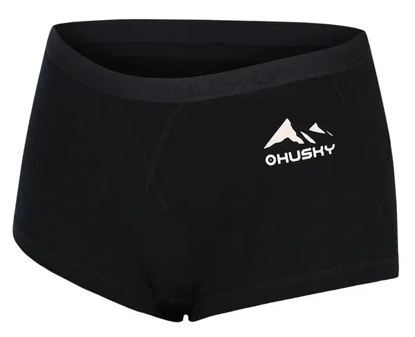 Husky Meties L XXL, black Merino termoprádlo Kalhotky