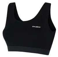 Husky Mebra L M, black Merino termoprádlo Podprsenka