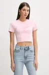 Bavlnené tričko Fiorucci Cupid Print Cropped T-Shirt