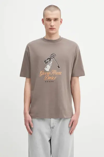 Bavlněné tričko Drôle de Monsieur Le Tshirt Grand HUtel