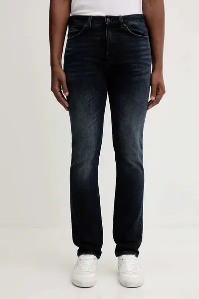 Džíny HUGO HUGO 708 pánské, tmavomodrá barva, 50547255