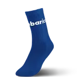 Barebarics - Barefoot Socks - Crew - Cobalt Blue - Big logo