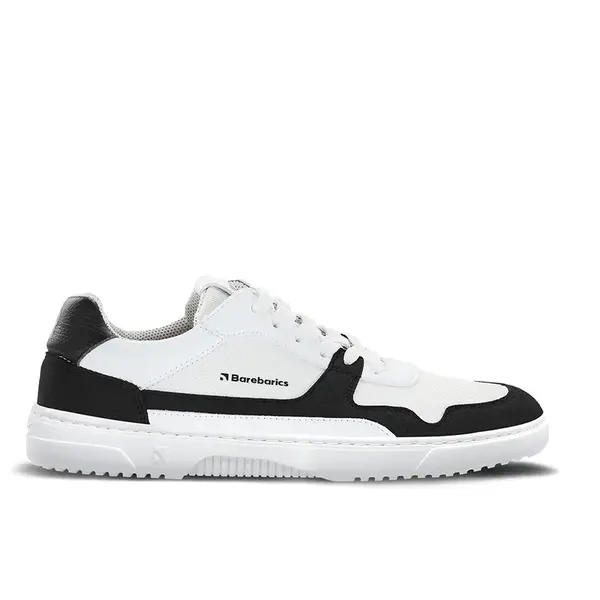 Barefoot Sneakers Barebarics - Zing - White & Black Vegan