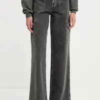 Džíny Tommy Jeans dámské, šedá barva, DW0DW20483