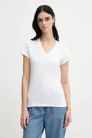 Bavlněné tričko Armani Exchange dámské, bílá barva, XW000553 AF12064