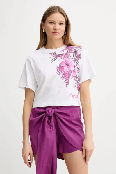 Bavlněné tričko Guess