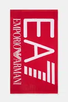 Bavlněný ručník EA7 Emporio Armani červená barva, AF13300.7X000102