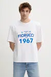 Bavlněné tričko Fiorucci White Dreaming 1967 Print Boxy Fit T-Shirt pánské, bílá barva, s potiskem, M02SMTSH103CJ01WH08