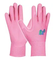 GEBOL Dětské pracovní rukavice KIDS PINK, růžové, velikost 5