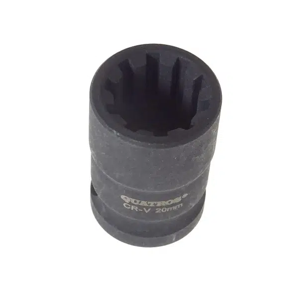 Klíč - nástrčná hlavice 1/2" 20 mm, 10hranná, na brzdy AUDI, PORSCHE - QUATROS QS70020