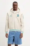 Bunda Drôle de Monsieur La Veste DrUle Sport béžová barva, přechodná, oversize, G-JT217-PA014-MT