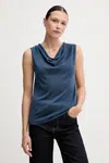 Top United Colors of Benetton modrá barva, 123VD10DD