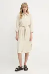 Šaty Armani Exchange béžová barva, mini, XW000484 AF12744