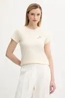 Bavlněné tričko Rag & Bone dámské, béžová barva, WCC25PT030MS31