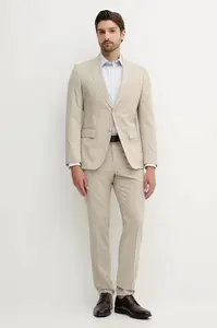 Vlněný oblek BOSS H-Huge-2Pcs-Peak-253