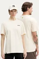 Bavlněné tričko Barrow béžová barva, s potiskem, S5BWUATH084