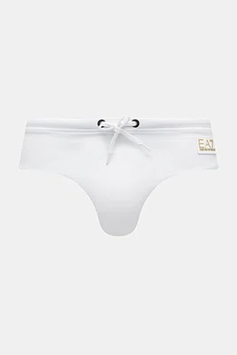 Plavky EA7 Emporio Armani bílá barva, AF13240.7M000529