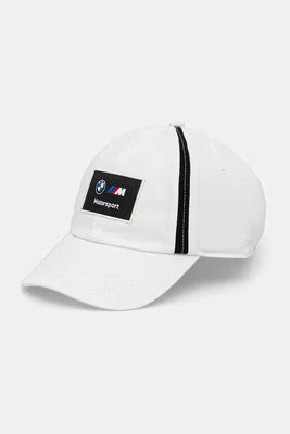 Kšiltovka Puma BMW MMS HERITAGE bílá barva, s aplikací, 26049