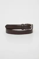 Kožený pásek Abercrombie & Fitch pánský, hnědá barva, KI112-5003
