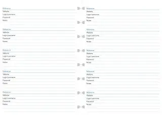 FILOFAX Náplň Notebook A5 seznam hesel