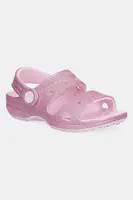 Sandály Crocs CLASSIC GLITTER SANDAL růžová barva, 207983