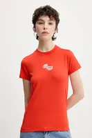 Tričko Karl Lagerfeld Jeans oranžová barva, A2W17027