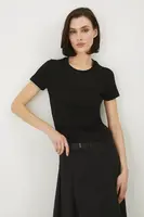 Bavlněné tričko Medicine dámské, černá barva