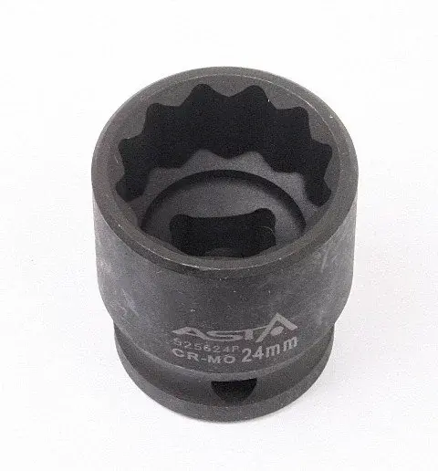 Hlavice nástrčné úderové 1/2", 12hranné, různé rozměry - ASTA Velikost: 24 mm